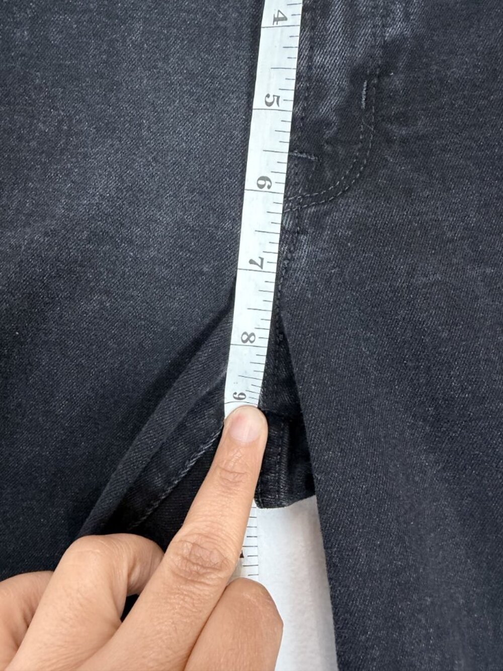 Old Navy Power Slim Straight Jeans Womens Size 4 Mid Rise Black Stretch Denim - Picture 9 of 13